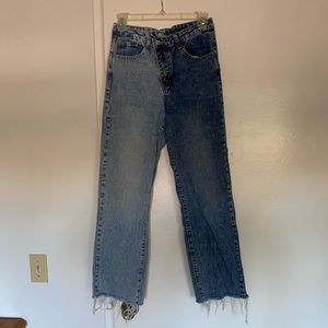 Asymmetrical jeans